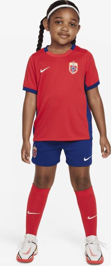 Nike Noorwegen 2023 Stadium Thuis Dri-FIT driedelig tenue voor kleuters Rood