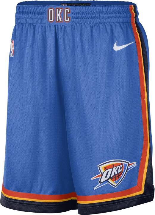 Nike Oklahoma City Thunder Icon Edition Swingman NBA-herenshorts Blauw