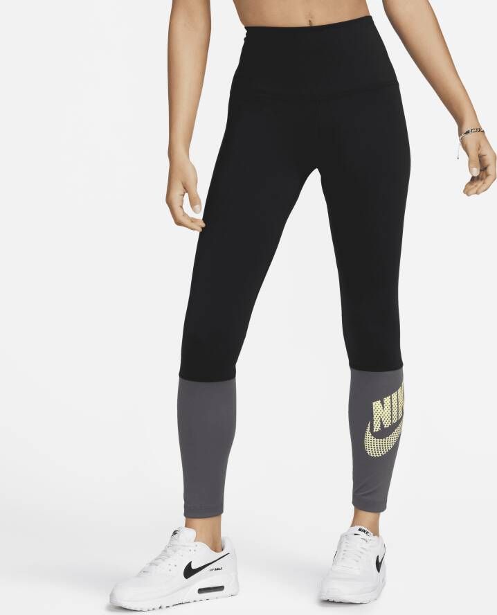 Nike One Danslegging met hoge taille voor dames Zwart