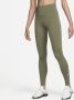 Nike One Legging met hoge taille voor dames Groen - Thumbnail 1