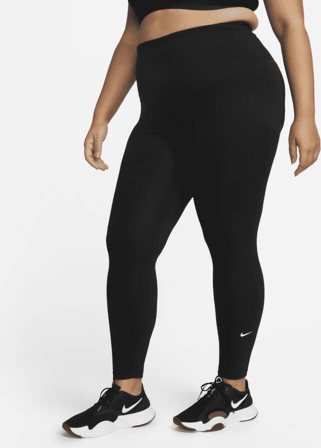 Nike One Legging met hoge taille voor dames (Plus Size) Zwart