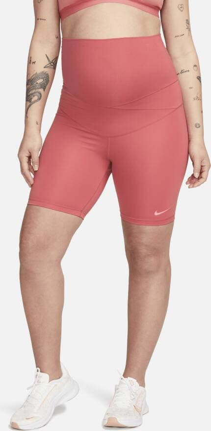 Nike One (M) Bikershorts voor dames (18 cm zwangerschapskleding) Rood