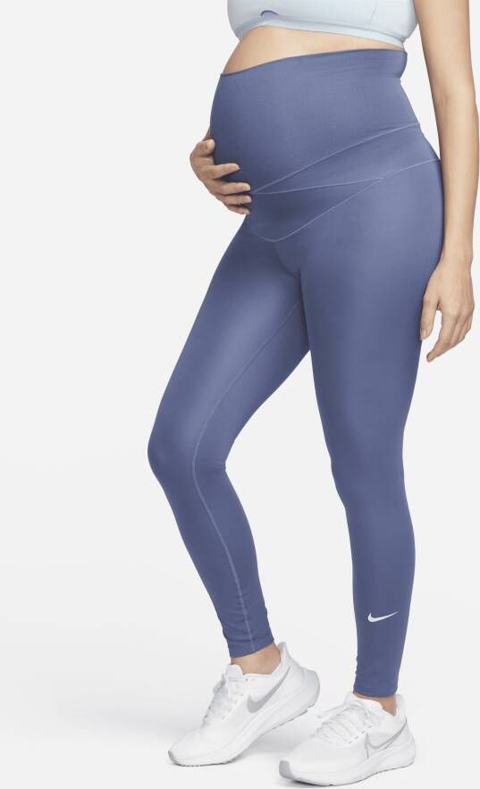 Nike One (M) Legging met hoge taille voor dames (positiekleding) Blauw