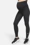 Nike One (M) Legging met hoge taille voor dames (positiekleding) Zwart - Thumbnail 1