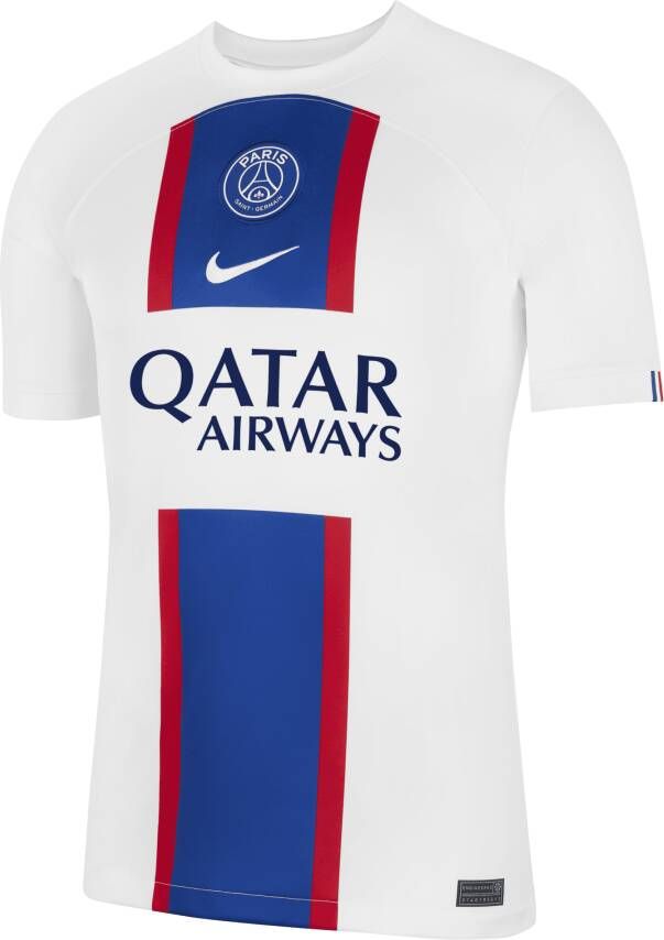 Nike Paris Saint-Germain 2022 23 Stadium Derde voetbalshirt met Dri-FIT voor heren Wit