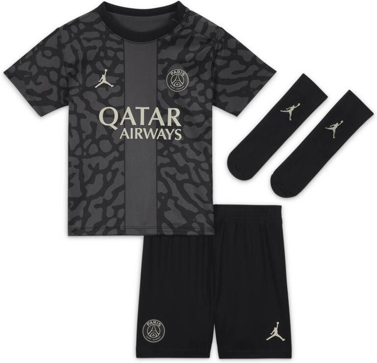 Nike Paris Saint-Germain 2023 24 Derde driedelig voetbaltenue voor baby's peuters Grijs