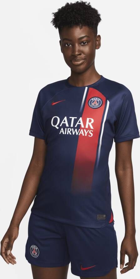 Nike Paris Saint-Germain 2023 24 Stadium Thuis Dri-FIT voetbalshirt voor dames Blauw