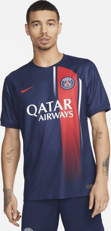 Nike Paris Saint-Germain 2023 24 Stadium Thuis Dri-FIT voetbalshirt voor heren Blauw