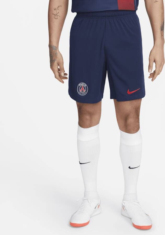 Nike Paris Saint-Germain 2023 24 Stadium Thuis Uit Dri-FIT voetbalshorts voor heren Blauw