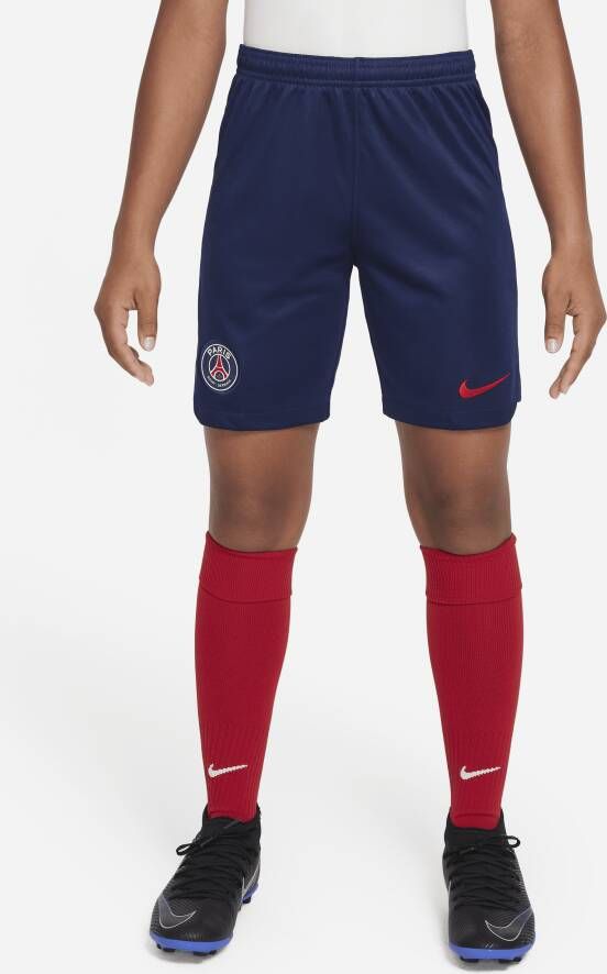 Nike Paris Saint-Germain 2023 24 Stadium Thuis Uit Dri-FIT voetbalshorts voor kids Blauw