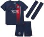 Nike Paris Saint-Germain 2023 24 Thuis Dri-FIT driedelig tenue voor kleuters Blauw - Thumbnail 1