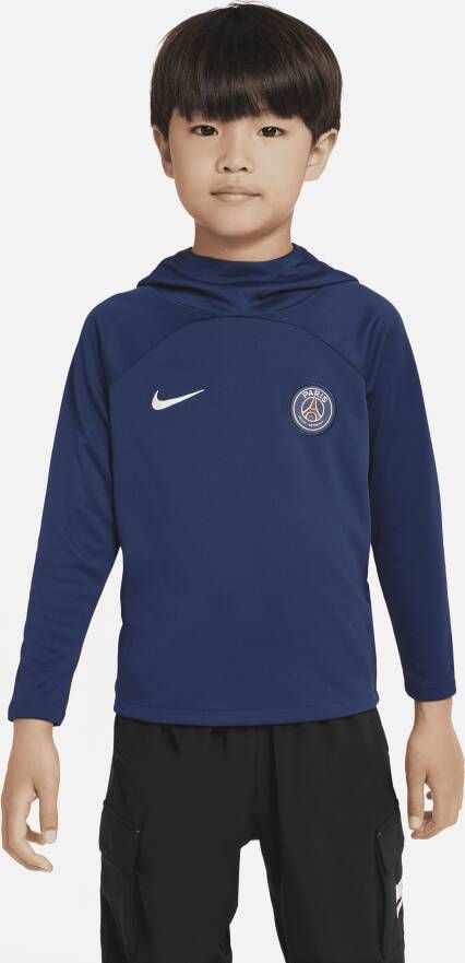 Nike Paris Saint-Germain Academy Pro Dri-FIT Voetbalhoodie voor kleuters Blauw