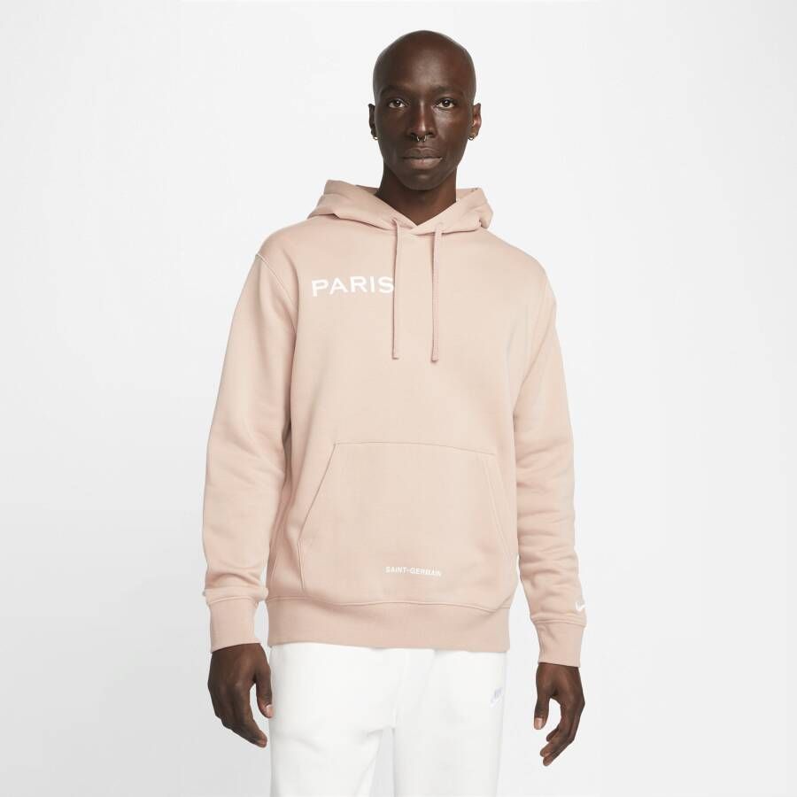 Nike Paris Saint-Germain Club Fleecehoodie voor heren Roze