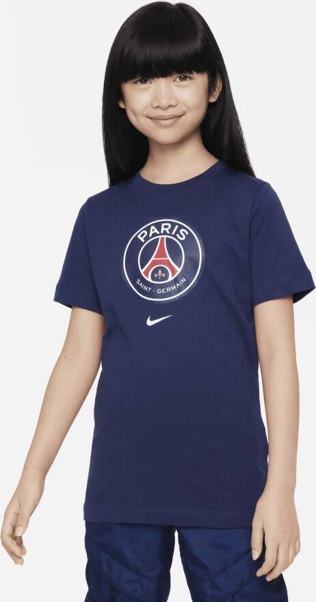Nike Paris Saint-Germain Crest T-shirt voor kids Blauw