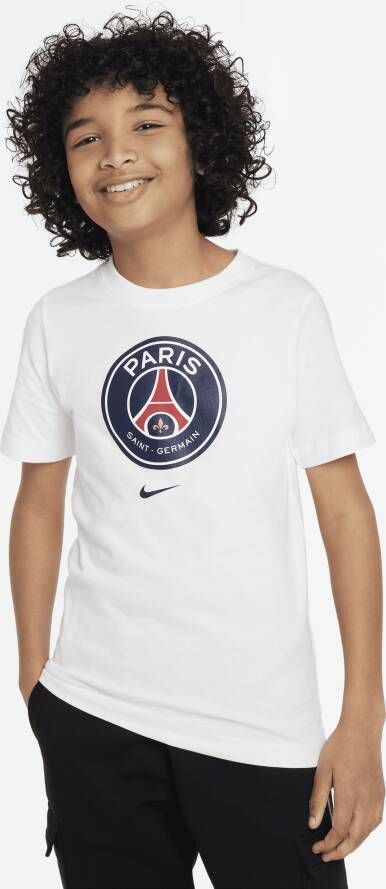 Nike Paris Saint-Germain Crest T-shirt voor kids Wit