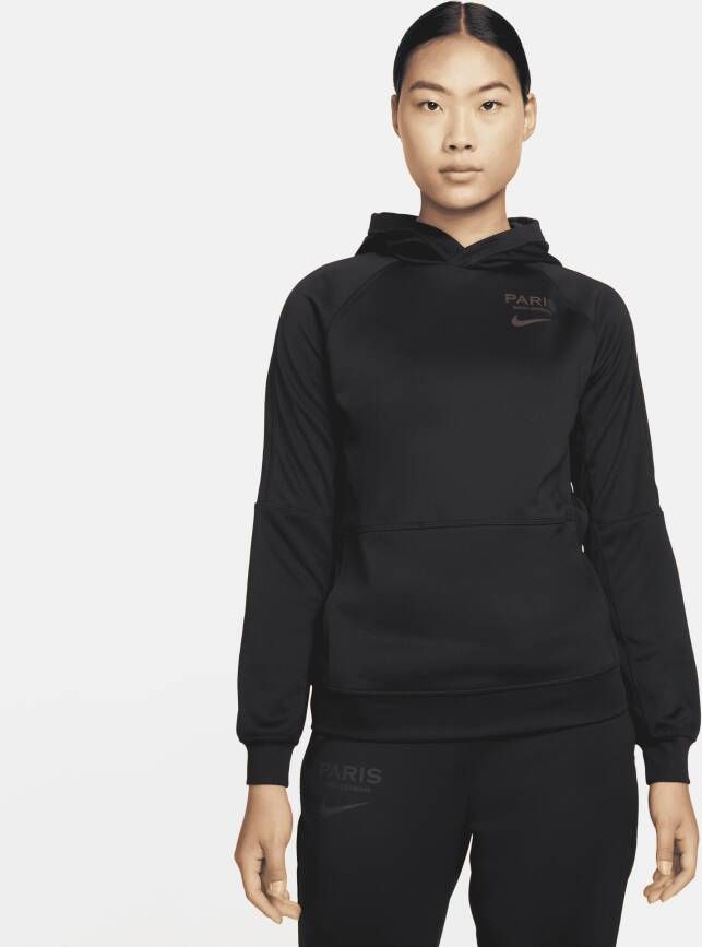 Nike Paris Saint-Germain Dri-FIT hoodie voor dames Zwart