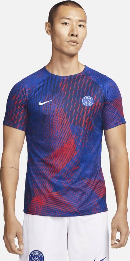 Nike Paris Saint-Germain Dri-FIT warming-uptop voor heren Blauw