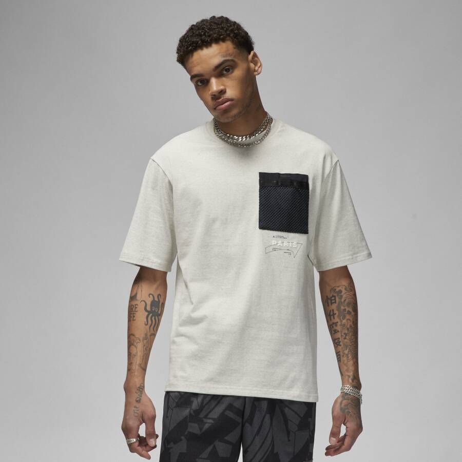 Nike Paris Saint-Germain Pocket T-shirt voor heren Grijs