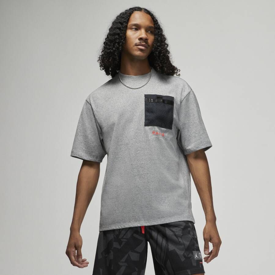 Nike Paris Saint-Germain Pocket T-shirt voor heren Zwart