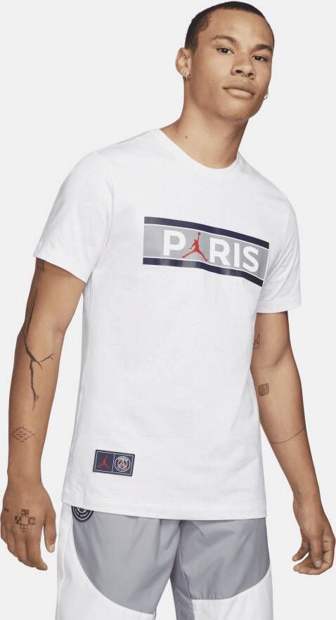 Jordan Paris Saint Germain Tee Heren T-shirt Gray Heren