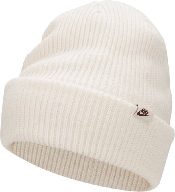 Nike Peak Futura beanie met standaardomslag Bruin