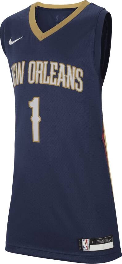 Nike Pelicans Icon Edition Swingman NBA-jersey voor kids Blauw
