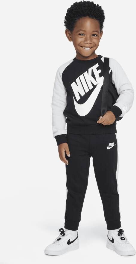 Nike Peuterset met top met ronde hals en broek Zwart