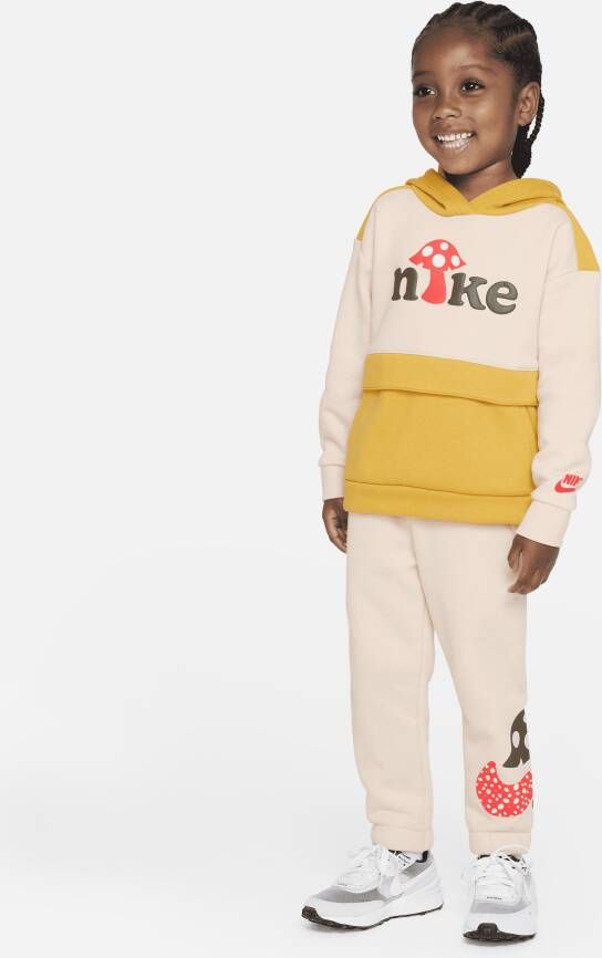 Nike Peuterset met trui met kleurblokken Wit