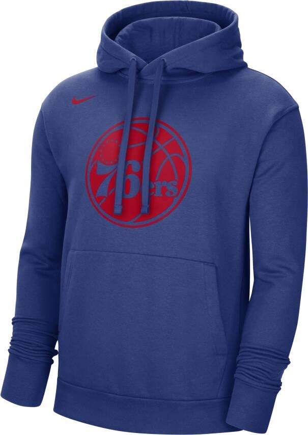 Nike Philadelphia 76ers Essential NBA-fleecehoodie voor heren Blauw