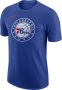 Nike Philadelphia 76ers Essential NBA-herenshirt Blauw - Thumbnail 1