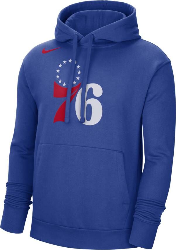 Nike Philadelphia 76ers NBA-fleecehoodie voor heren Blauw