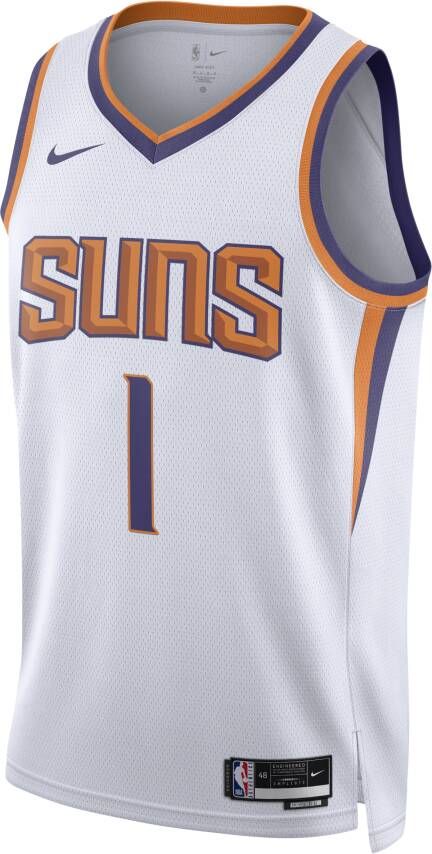 Nike Phoenix Suns Association Edition 2022 23 Swingman NBA-jersey met Dri-FIT Wit