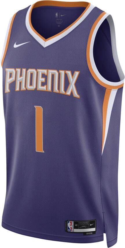 Nike Phoenix Suns Icon Edition 2022 23 Dri-FIT Swingman NBA-jersey voor heren Paars