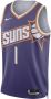 Nike Phoenix Suns 2023 24 Icon Edition Swingman NBA-jersey met Dri-FIT Paars - Thumbnail 1