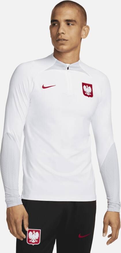 Nike Polen Strike Dri-FIT knit voetbaltrainingstop voor heren Wit