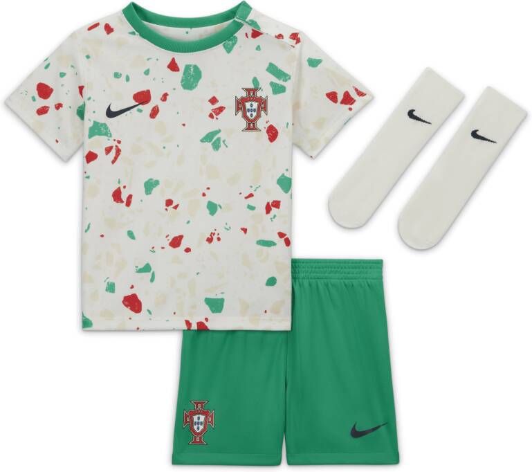 Nike Portugal 2023 Uit Dri-FIT driedelig tenue voor baby's peuters Wit