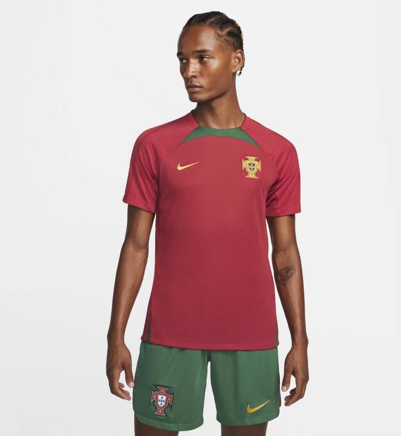 Nike Portugal Strike voetbaltop met Dri-FIT en korte mouwen voor heren Rood