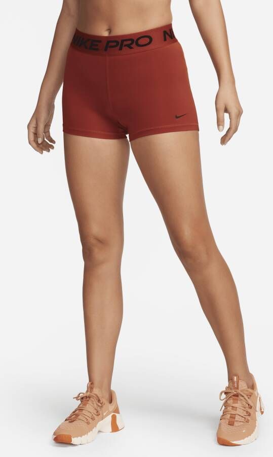 Nike Pro Damesshorts van 7 5 cm Oranje
