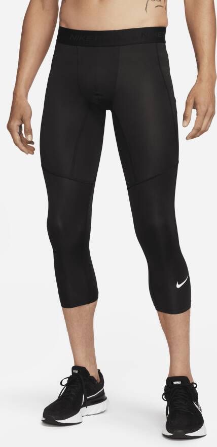 Nike Pro Dri-FIT 3 4-fitnesstights voor heren Zwart