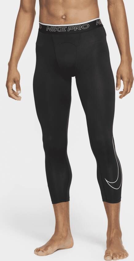 Nike Pro Dri-FIT 3 4-tights voor heren Zwart