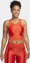 Nike Pro Dri-FIT cropped tanktop voor dames Rood - Thumbnail 1