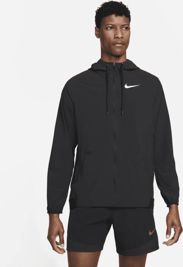 Nike Pro Dri-FIT Flex Vent Max Trainingsjack met rits en capuchon voor heren Zwart