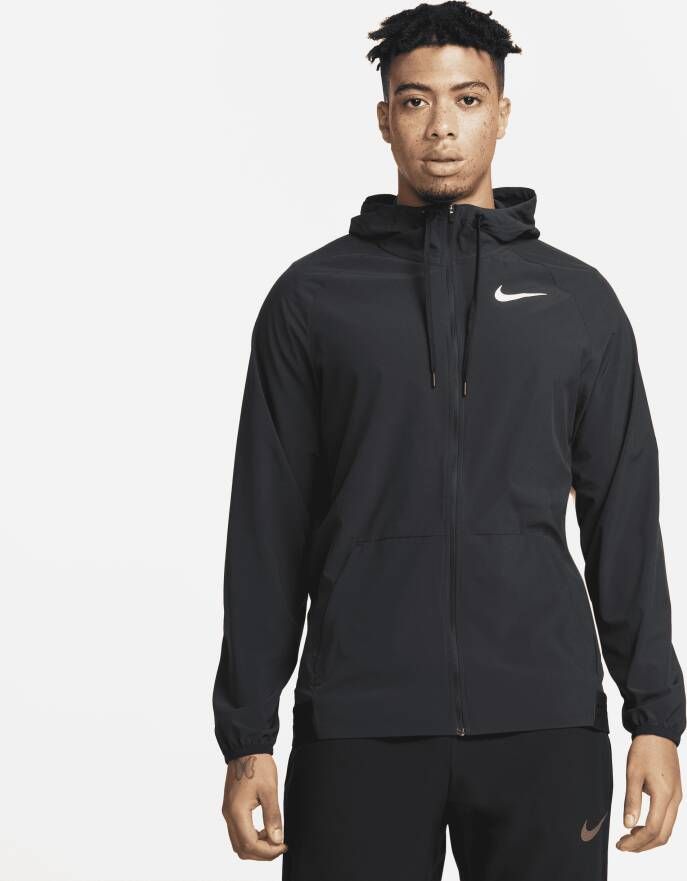 Nike Pro Dri-FIT Flex Vent Max Trainingsjack met rits en capuchon voor heren Zwart