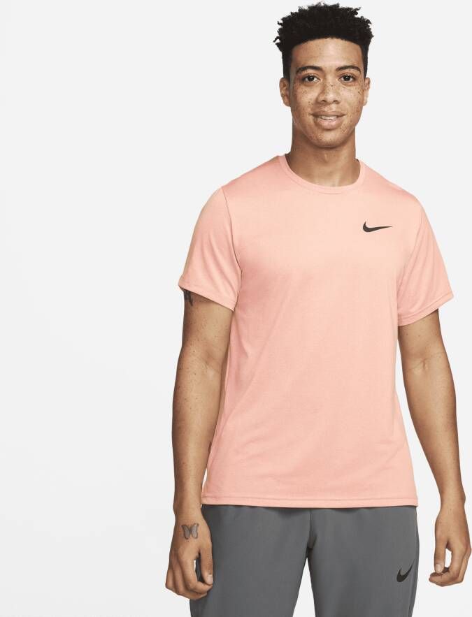 Nike Pro Dri-FIT Herentop met korte mouwen Oranje