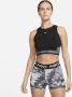 Nike Pro Dri-FIT Korte trainingstanktop voor dames Zwart - Thumbnail 1