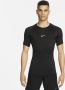 Nike Pro Dri-FIT strakke fitnesstop met korte mouwen voor heren Zwart - Thumbnail 1