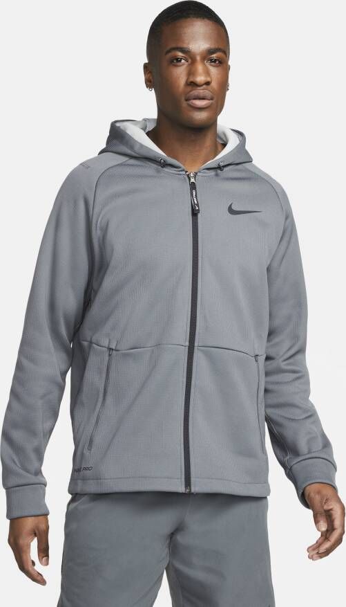 Nike Therma Sphere Therma-FIT fitnessjack met capuchon voor heren Grijs