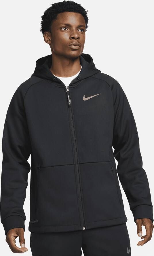 Nike Therma Sphere Therma-FIT fitnessjack met capuchon voor heren Zwart