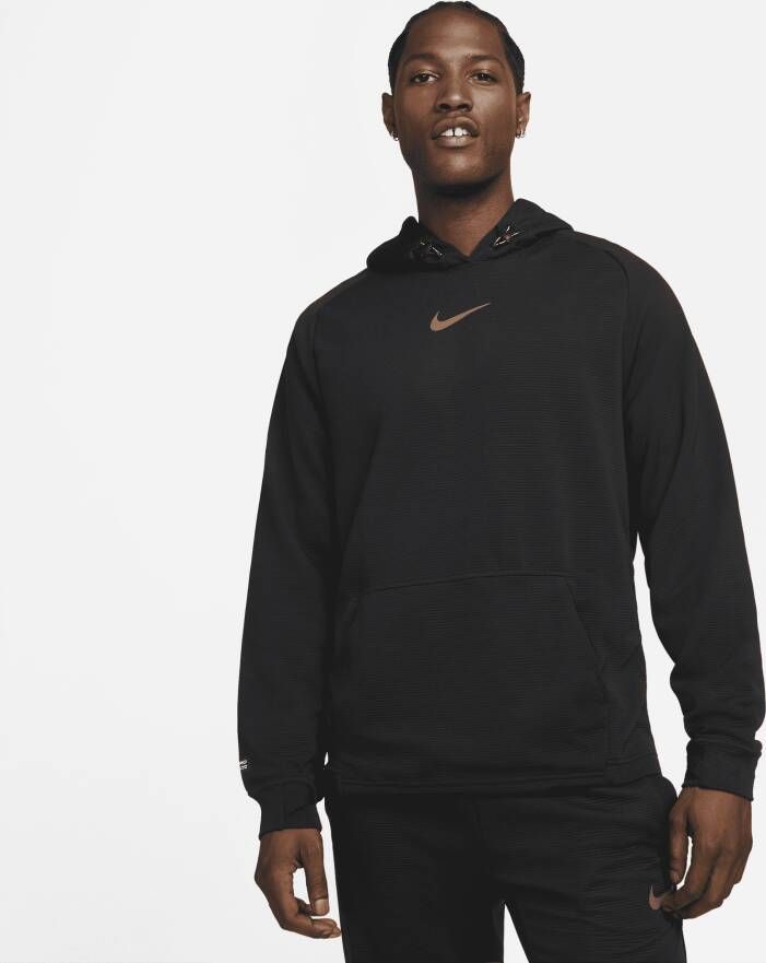 Nike Pro Trainingshoodie van fleece voor heren Zwart