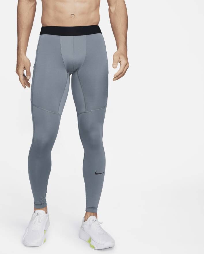 Nike Pro Warm Herentights Grijs